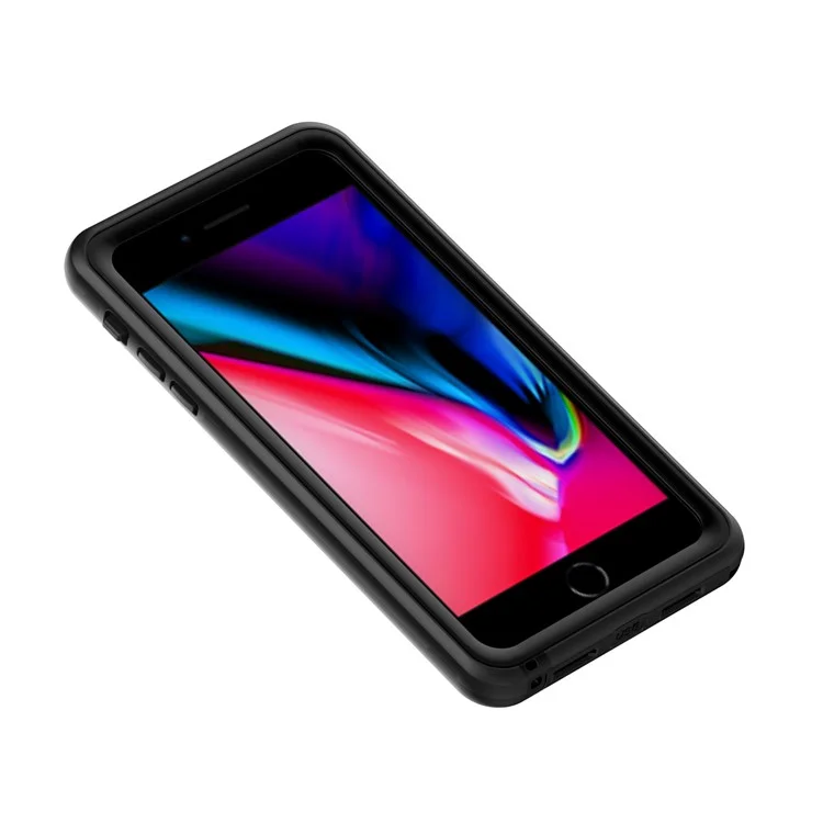 Dustproof Snowproof 6M Waterproof Dual Purpose Case for iPhone 8 Plus/7 Plus 5.5 inch - All Black