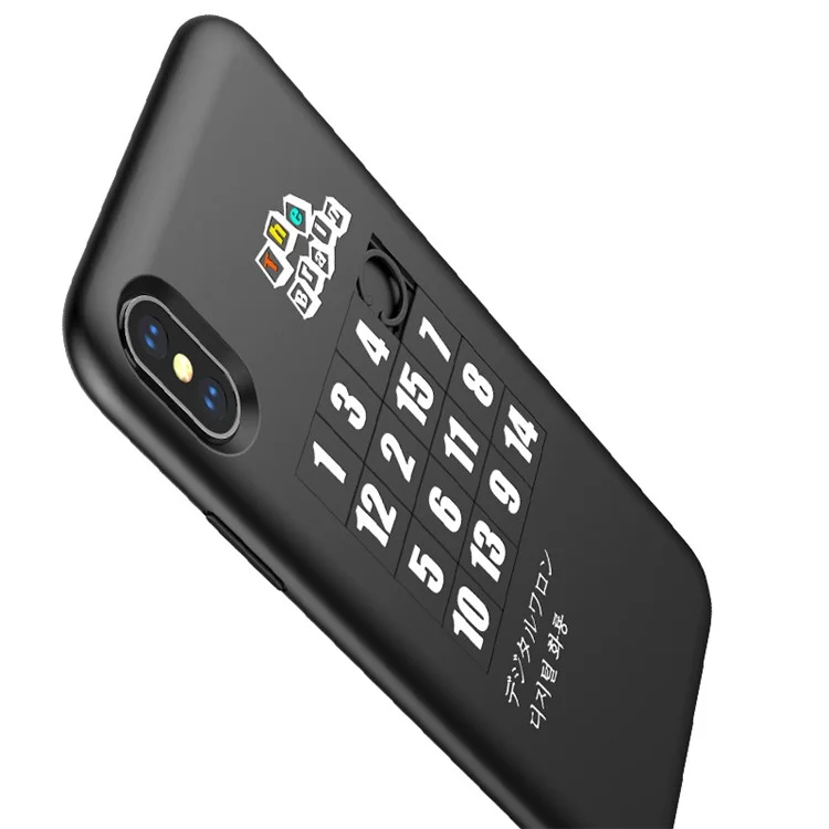 Numbers Pattern Hard Plastic Case for iPhone X