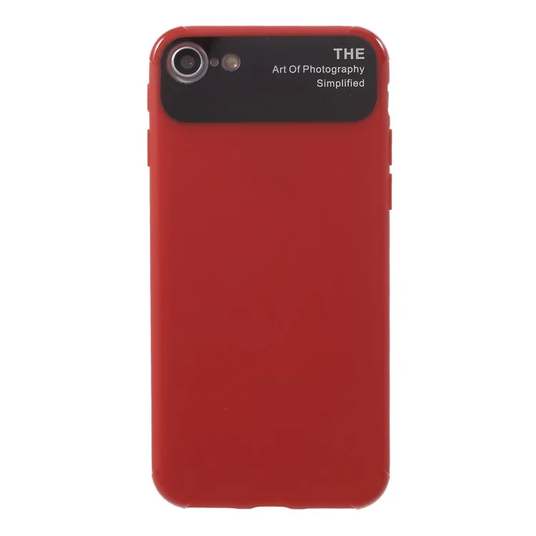 Drop Resistance PC TPU Hybrid Mobile Phone Case for iPhone 8 / 7 - Red