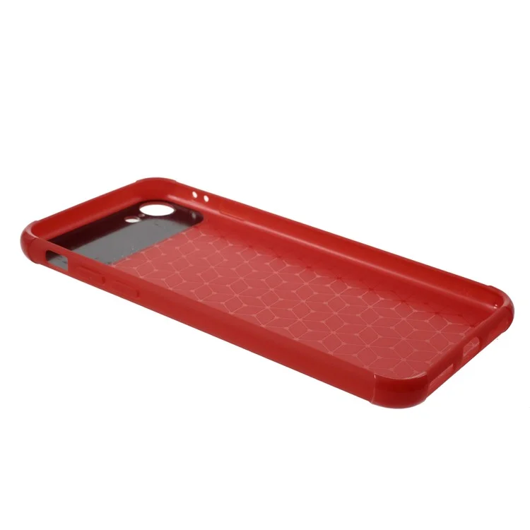 Drop Resistance PC TPU Hybrid Mobile Phone Case for iPhone 8 / 7 - Red