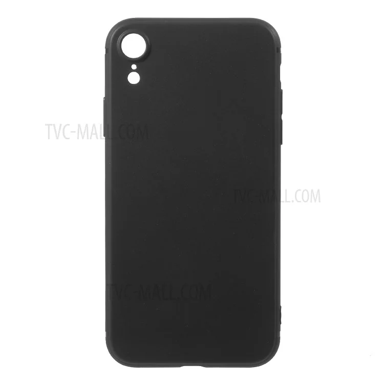 Matte Soft TPU Mobile Phone Case for iPhone 9 - Black