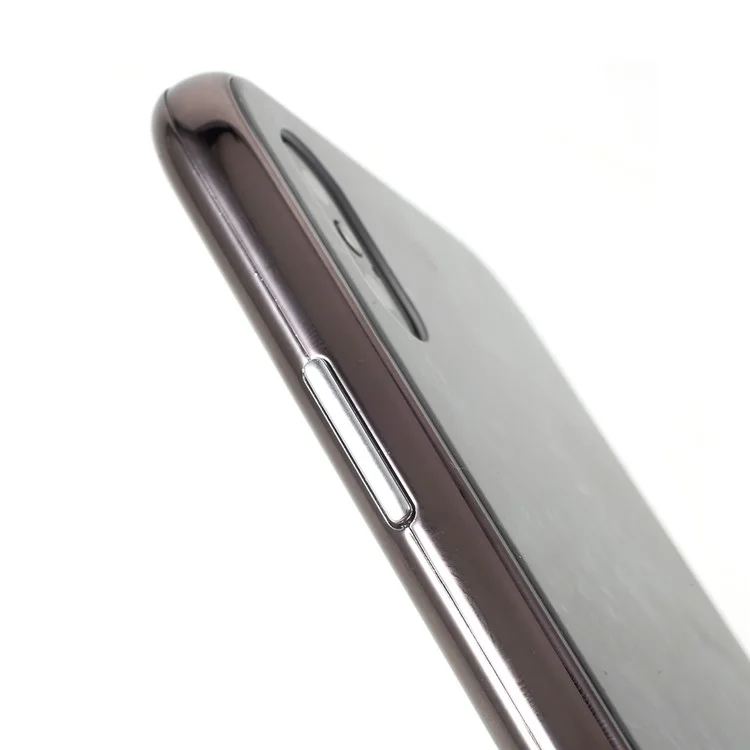 Shell Texture Detachable Magnetic Hard Case + Tempered Glass Protector Film for iPhone X - Black