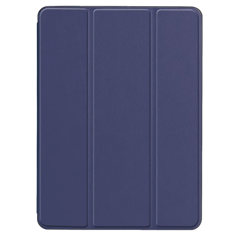 Slim Shockproof Case for iPad Air 10.5 (2019) / Pro 10.5 (2017) PU Leather Tablet Cover Tri-fold Stand Protector with Pen Slot - Dark Blue