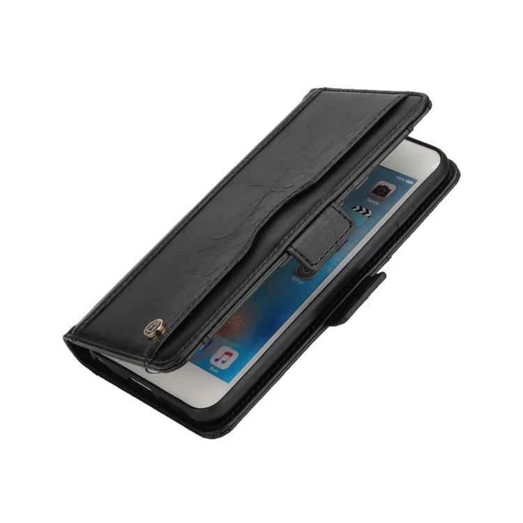 Removable 2-in-1 Multi-slot Wallet Leather Case +TPU Back Shell for iPhone 8 Plus / 7 Plus 5.5 inch - Black