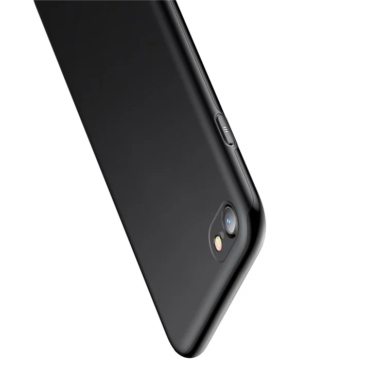 BASEUS Full Protection Matte PC + TPU Combo Cover + Tempered Glass Screen Protector for iPhone 8 / 7 4.7 inch - Black