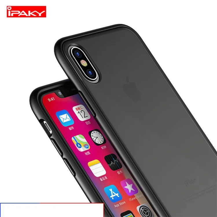 Specter Series Plastic + TPU Hybrid Protection Phone Case for iPhone X / 10 5.8 inch - Black