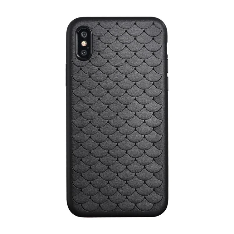 BENKS 3D Cloud Series Breathable TPU Gel Cover for iPhone X - Black