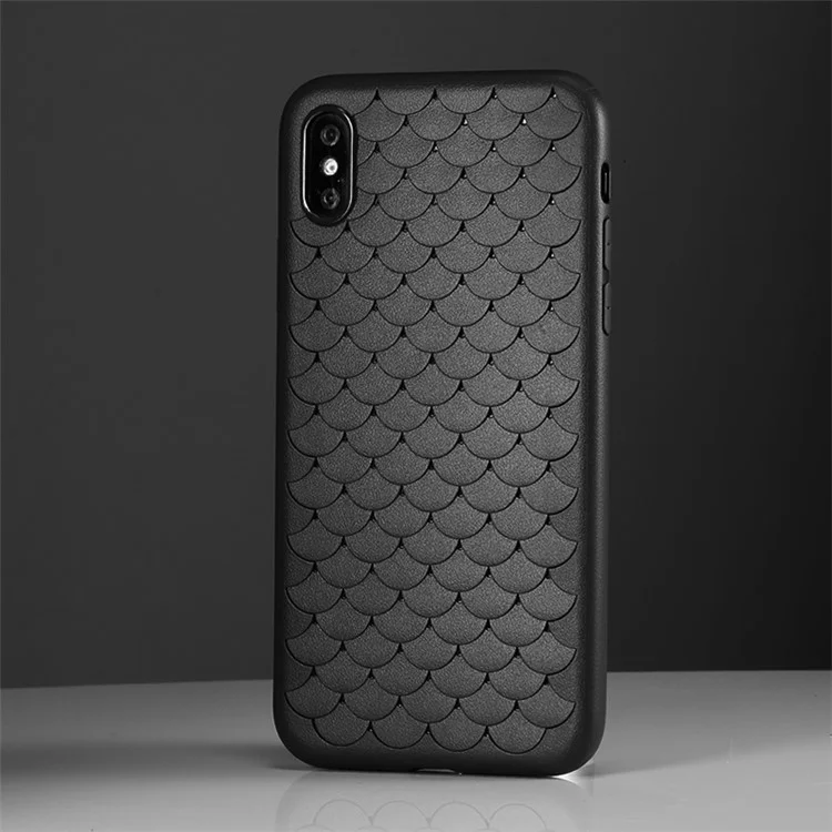 BENKS 3D Cloud Series Breathable TPU Gel Cover for iPhone X - Black