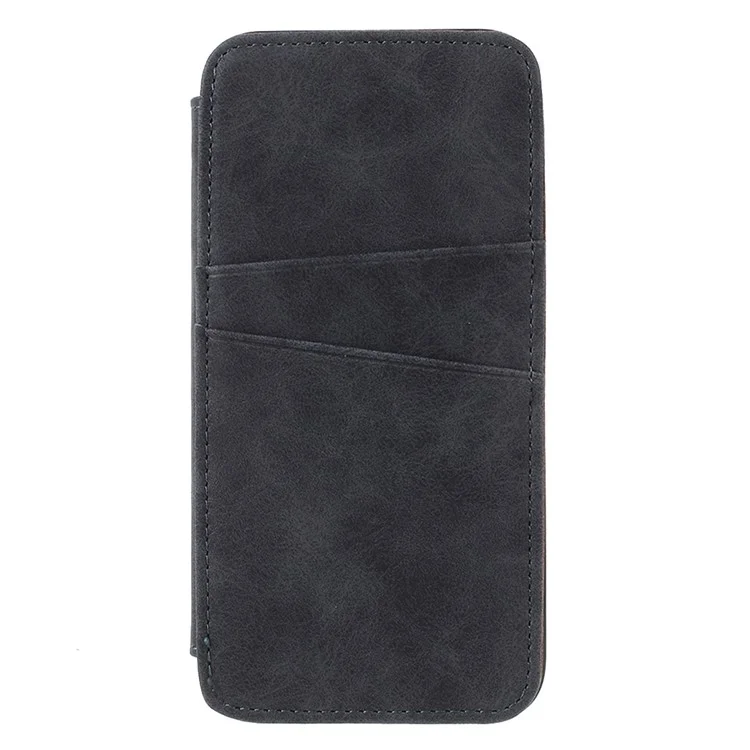 Retro Style Stand Card Holder PU Leather Cover for iPhone 8 / 7 4.7 inch - Grey