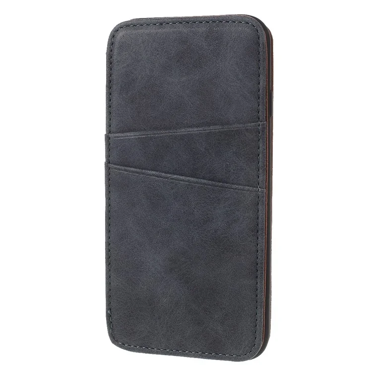 Retro Style Stand Card Holder PU Leather Cover for iPhone 8 / 7 4.7 inch - Grey