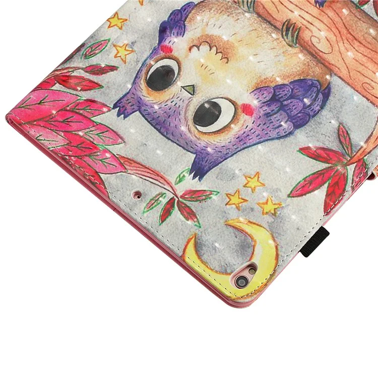 Pattern Printing Wallet Stand Smart Leather Case for iPad Pro 10.5-inch (2017) - Owls on Branch