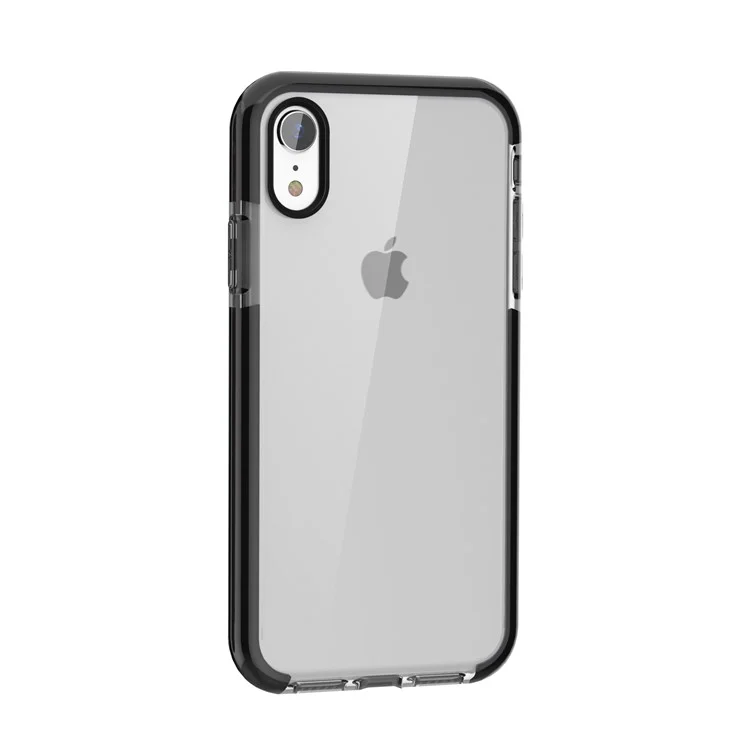 Bi-color Drop-proof Soft TPU Case for iPhone 9 - Black / Grey
