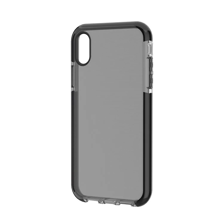 Bi-color Drop-proof Soft TPU Case for iPhone 9 - Black / Grey