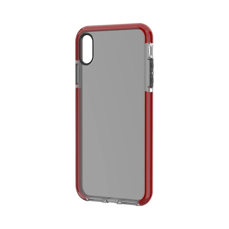 Bi-color Drop-proof Soft TPU Phone Case for iPhone 9 Plus - Red / Grey