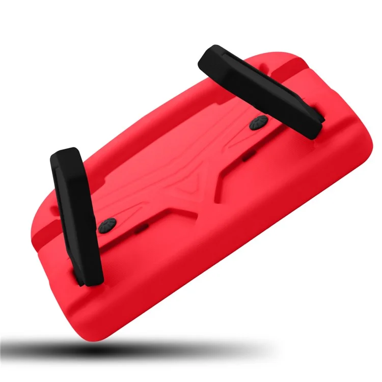 For iPad Mini 4/3/2/1 Sparrow Pattern Shockproof Kids Friendly EVA Phone Protection Case with Kickstand - Red