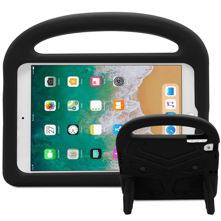 Tableta de Diseño de Diseño en Forma de Gorrión Cubierta de la Cubierta de Tableta EVA Resistente a la Cáscara Para Ipad 9.7 (2018) /9.7 (2017)/Pro 9.7 Pulgadas/aire 2/aire Con Soporte y Mango - Negro