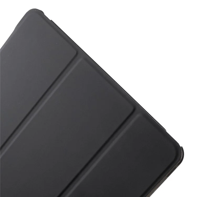Étui pour tablette en cuir PU avec support à triple pli pour iPad Air 2, conçu pour deux angles de support - noir