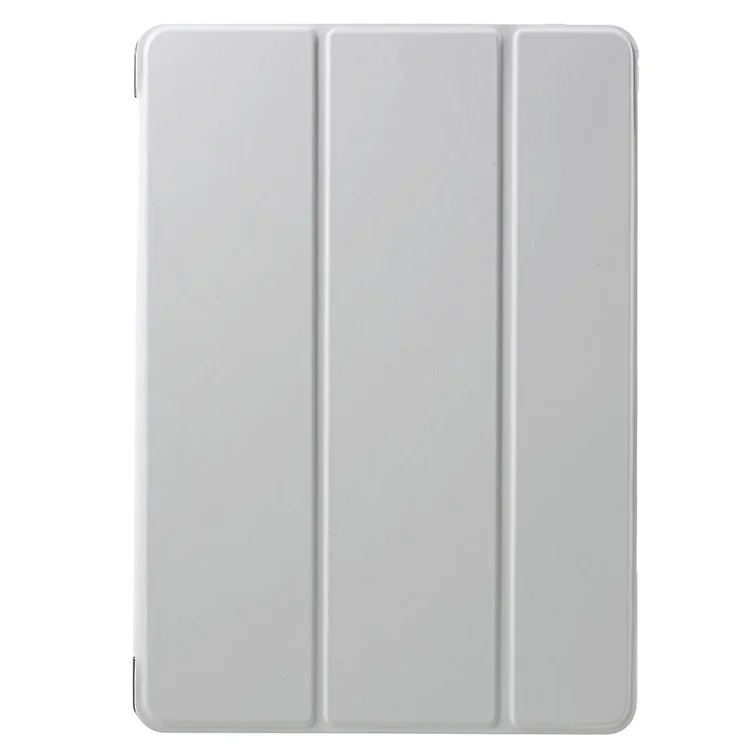 Funda de tableta de cuero PU con soporte plegable de tres pliegues para iPad Air 2 Diseño de soporte de doble ángulo para tableta - Gris