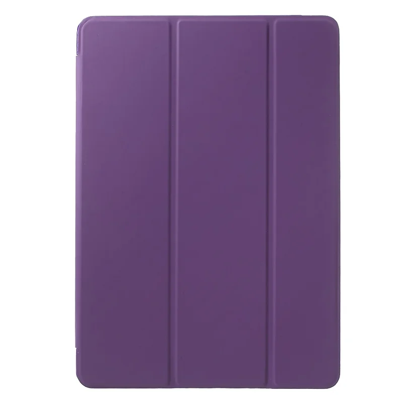 PU Leather Tablet Case with Tri-fold Stand for iPad Air 2 Dual Angles Stand Design Tablet Case - Purple