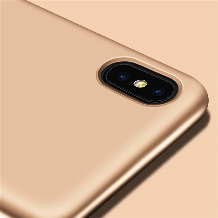 X-LEVEL Guardian Series Matte TPU Flexible Phone Case Accessory for iPhone XS Max 6.5 inch - Gold