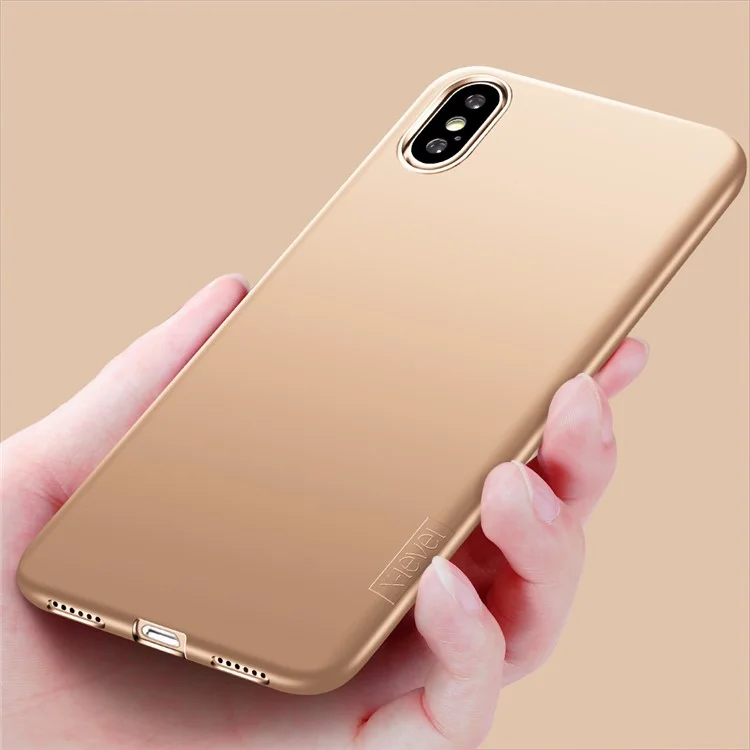 X-LEVEL Guardian Series Matte TPU Flexible Phone Case Accessory for iPhone XS Max 6.5 inch - Gold