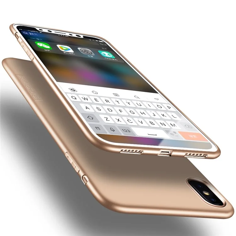 Serie Guardian a Livello x Matte Morbido TPU Copertina Leggera Per Iphone XR 6,1 Pollici - Oro