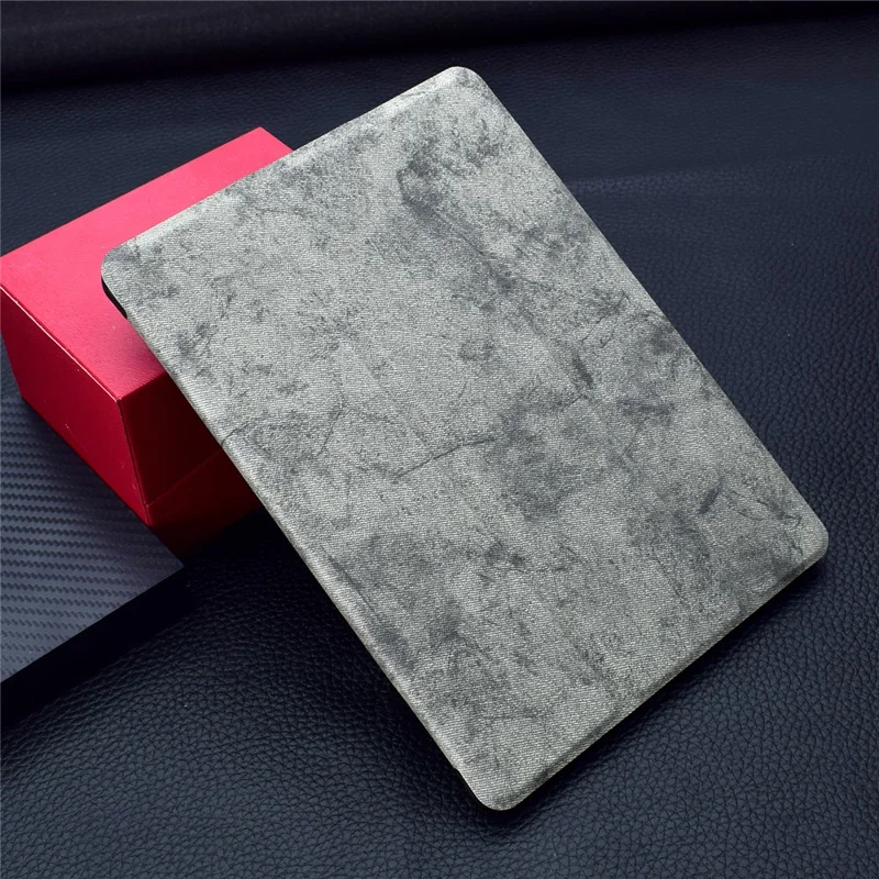 Tri-fold Leather Stand Cover for iPad Air / Air 2 / iPad 9.7-inch (2018) / iPad 9.7-inch (2017) - Grey