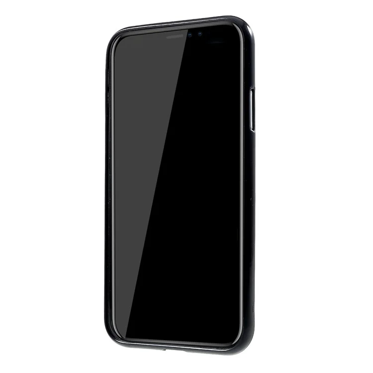 Cubierta de TPU Mate de Doble Cara Para Iphone XR 6.1 Pulgadas - Negro