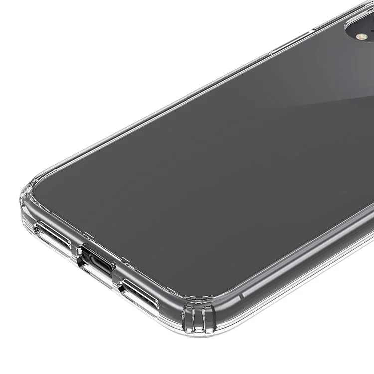 Custodia Ibrida In Acrilico Di 100pcs / Lot Resistente A Goccia + TPU Per IPhone XR 6.1 Pollici - Trasparente