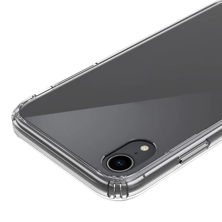 100 Unids / Lote Acrílico Transparente De Acrílico Transparente + TPU Para IPhone XR 6.1 Pulgadas - Transparente