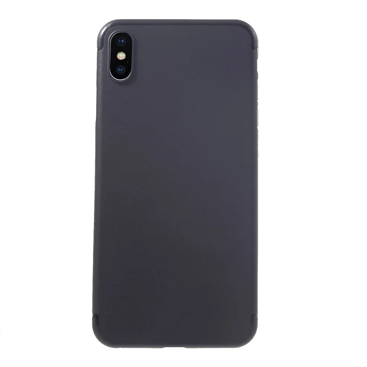Ultra-thin Plastic Back Cell Phone Cover for iPhone XS Max 6.5 inch - Black
