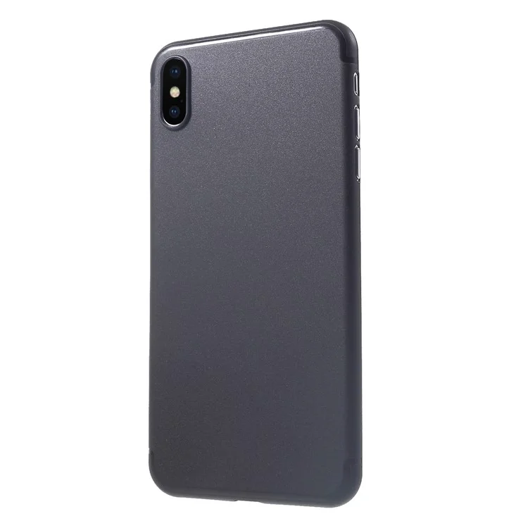 Ultra-thin Plastic Back Cell Phone Cover for iPhone XS Max 6.5 inch - Black