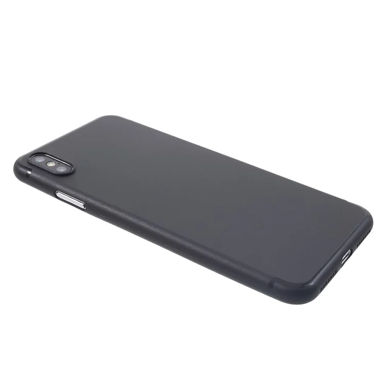 Ultra-thin Plastic Back Cell Phone Cover for iPhone XS Max 6.5 inch - Black