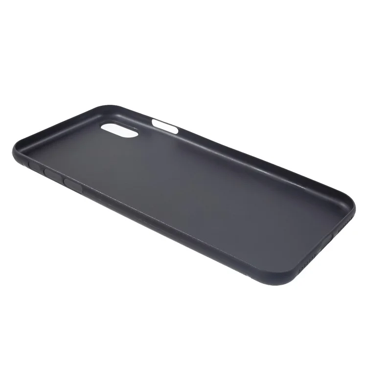 Ultra-thin Plastic Back Cell Phone Cover for iPhone XS Max 6.5 inch - Black