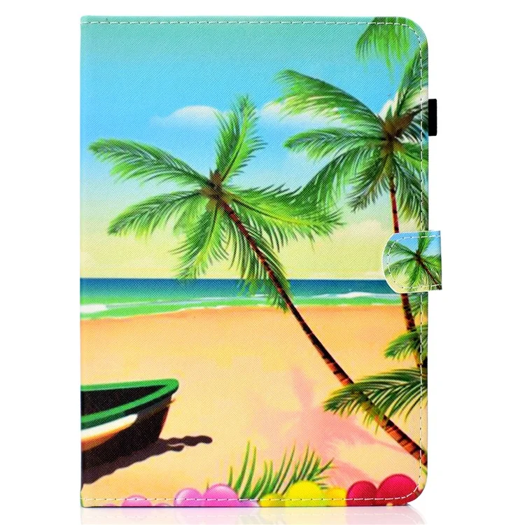 Padrive Printing Stand Leather Tablet Case Para Ipad 9.7 (2018) /9.7 (2017)/Air 2/Air - à Beira -mar