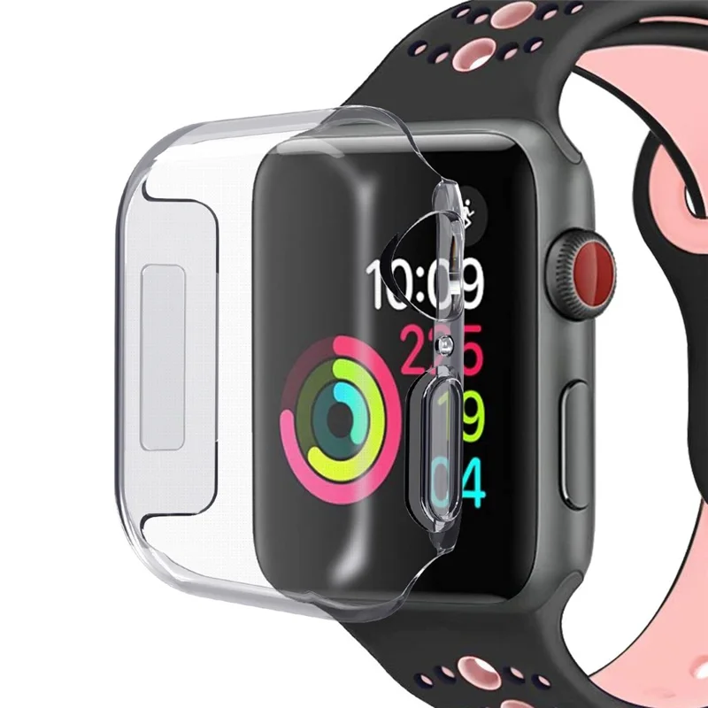 Soft Transparent TPU Case Protector Shell Accurate Cutouts for Apple Watch Series SE3 / SE2 / SE1 /  6 / 5 / 4 40mm