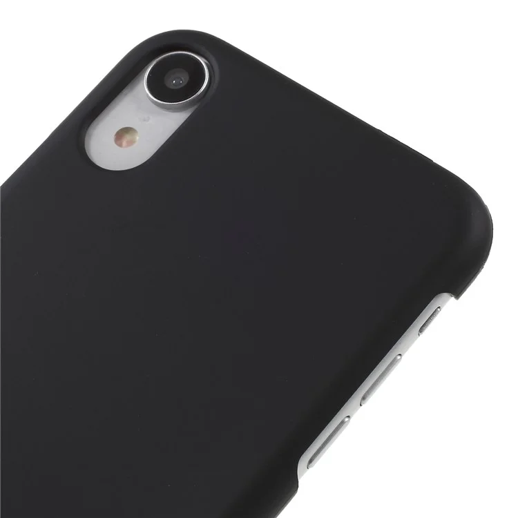 Gummierte PC -hartdecke Für Iphone XR 6,1 Zoll - Schwarz