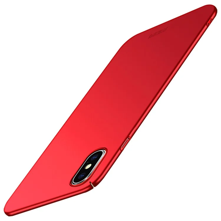 Mofi Shield Case de Plástico Duro Esmerilado Para Iphone XS 5.8 Pulgadas - Rojo