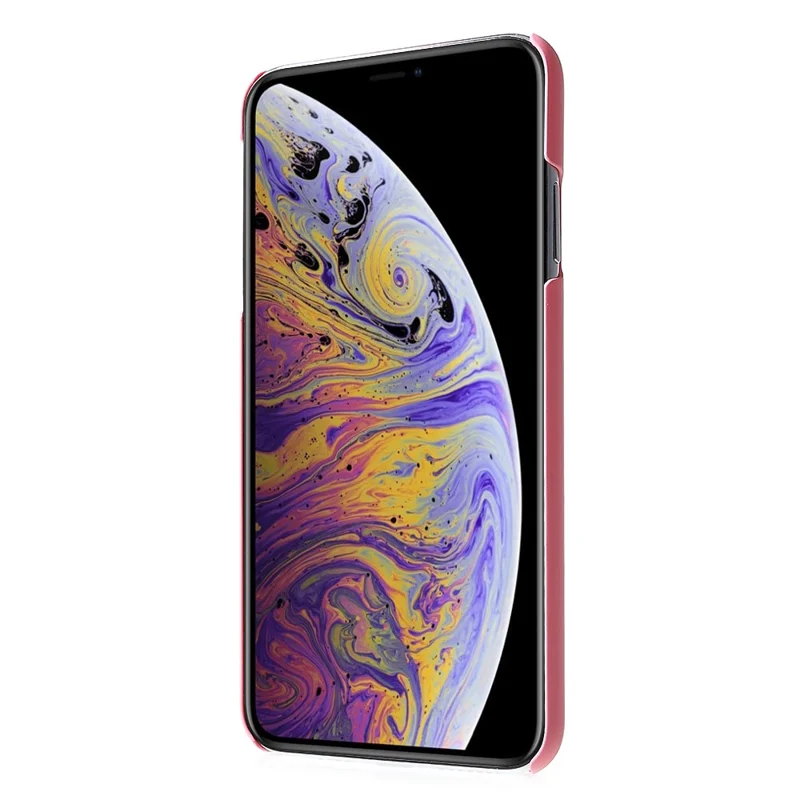 غطاء هاتف صلب مطاطي لهاتف iPhone XS بحجم 5.8 بوصة - وردي
