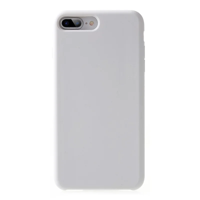 Per iPhone 8 Plus / 7 Plus 5.5 pollici Custodia in silicone solido - Bianco