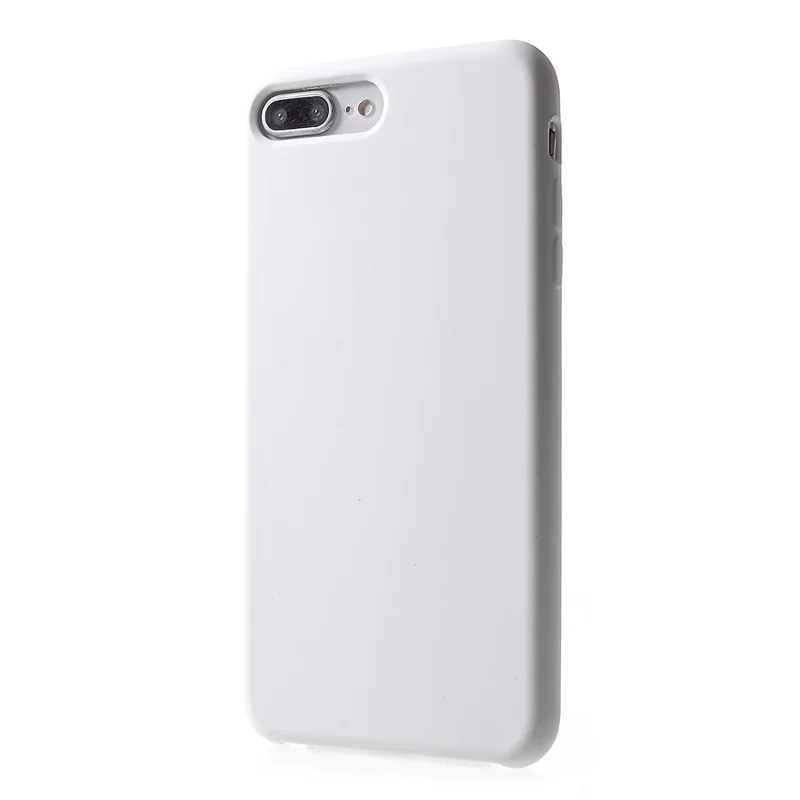 Per iPhone 8 Plus / 7 Plus 5.5 pollici Custodia in silicone solido - Bianco