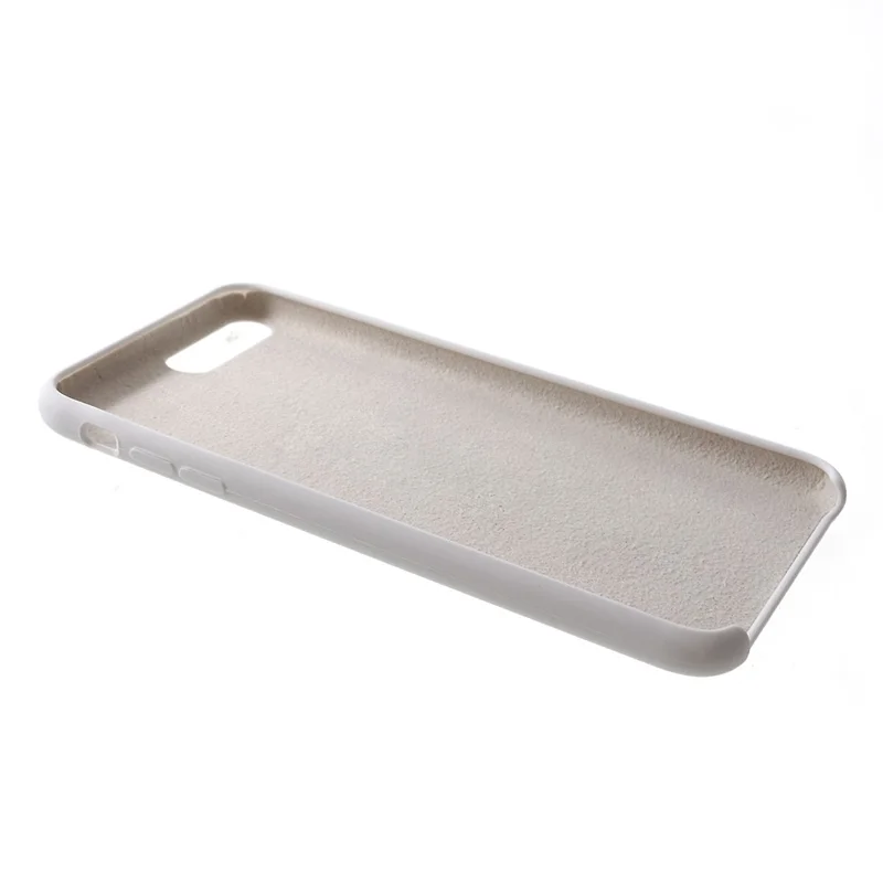 Per iPhone 8 Plus / 7 Plus 5.5 pollici Custodia in silicone solido - Bianco