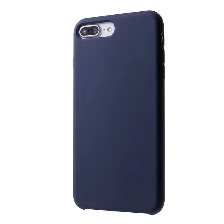 Для iPhone 8 Plus / 7 Plus 5,5 дюйма Твердый силиконовый чехол-накладка - темно-синий