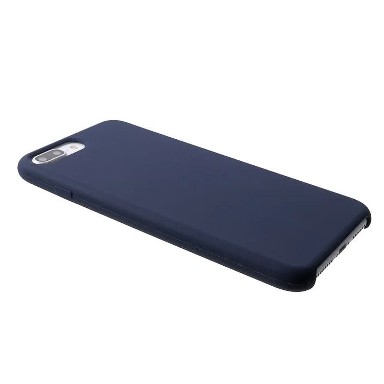 Для iPhone 8 Plus / 7 Plus 5,5 дюйма Твердый силиконовый чехол-накладка - темно-синий
