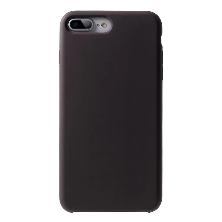 For iPhone 8 Plus / 7 Plus 5.5 inch Solid Silicone Mobile Phone Case Accessory - Coffee