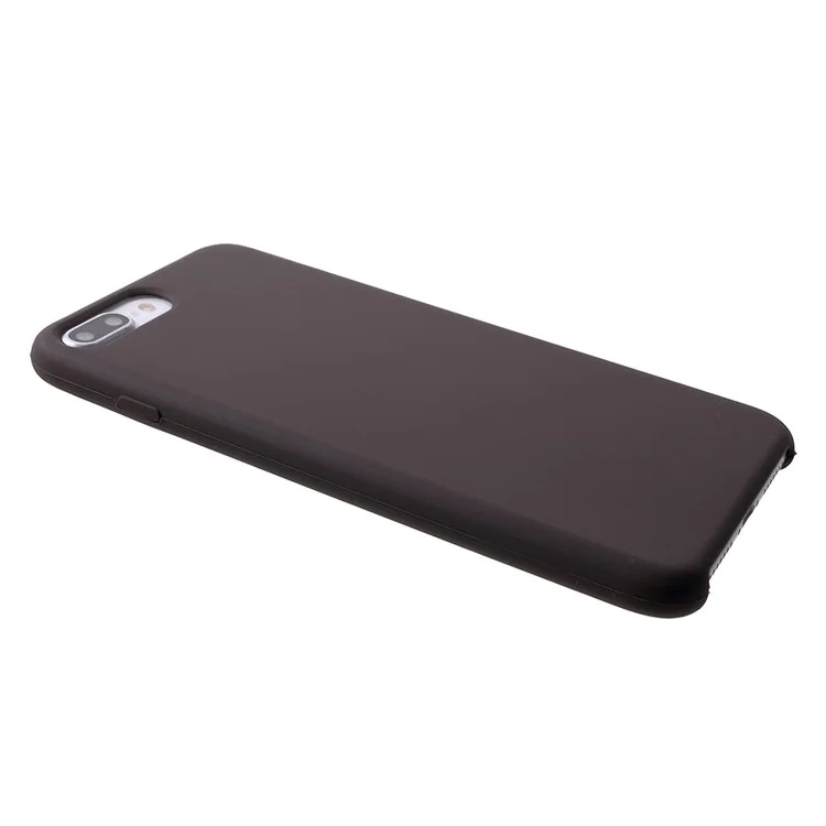 For iPhone 8 Plus / 7 Plus 5.5 inch Solid Silicone Mobile Phone Case Accessory - Coffee