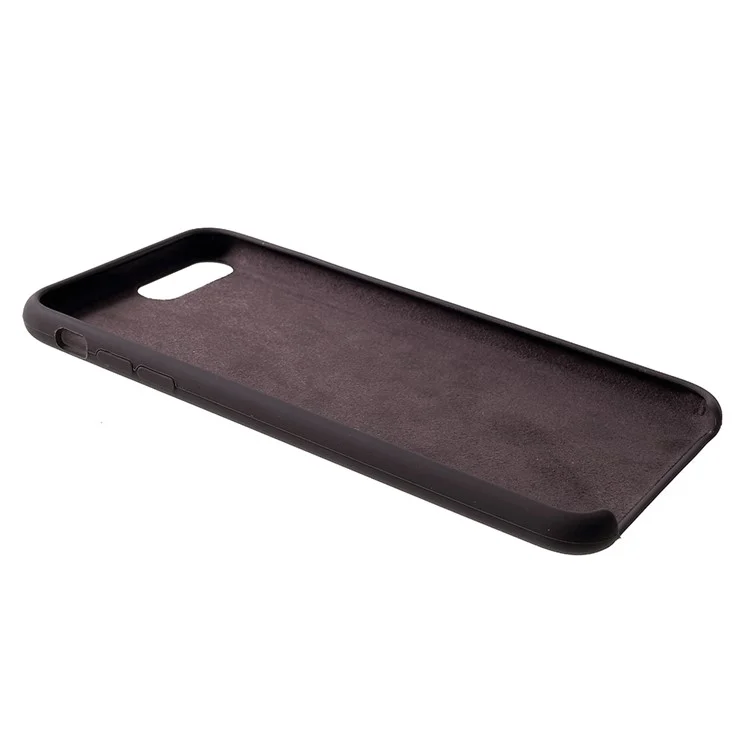 For iPhone 8 Plus / 7 Plus 5.5 inch Solid Silicone Mobile Phone Case Accessory - Coffee