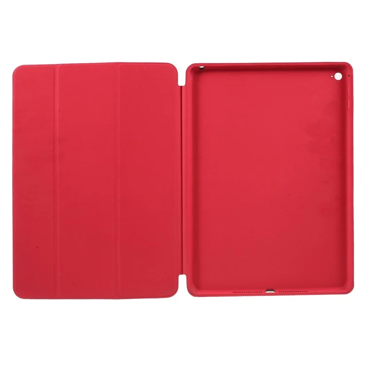 Tri-fold Stand Smart Leather Case for iPad Air 2 - Red