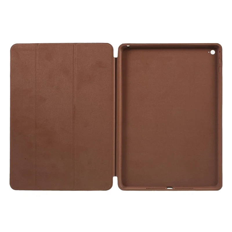 Smart läderfodral med tre veck och ställfunktion till iPad Air 2 – Kaffe