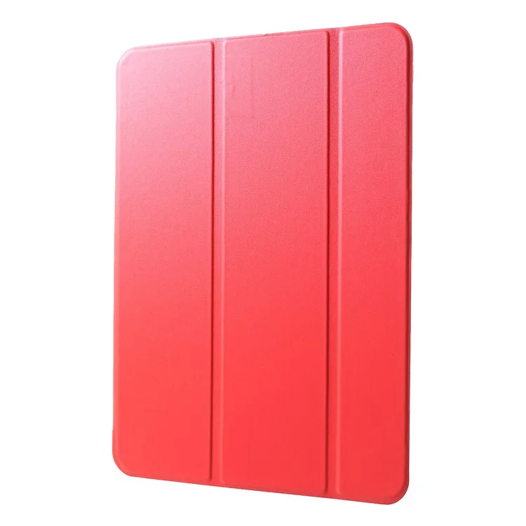 Tri-fold Stand PU PU Couro Tablet Shell Para Ipad Pro de 11 Polegadas (2018) - Vermelho